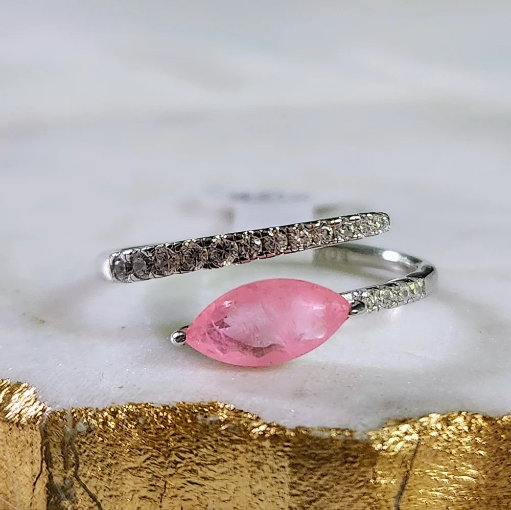 NWT BP 'Even Better Times' Smithsonite Genuine Quartz Sterling Silver Ring - 9 - Picture 1 of 11